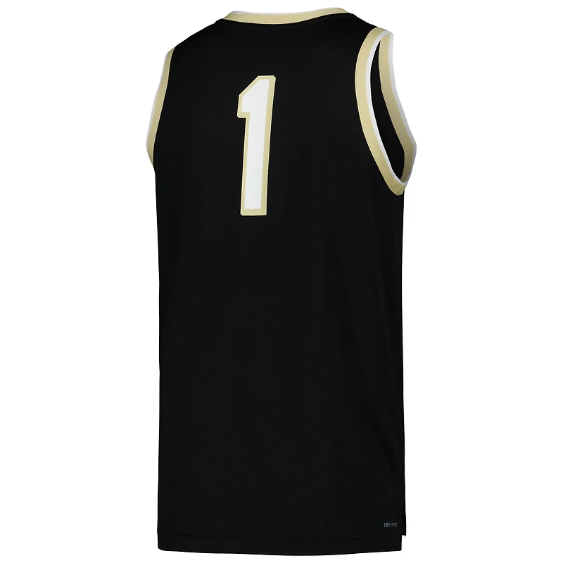 Maillot de basket-ball réplique Nike Wake Forest Demon Deacons pour homme noir