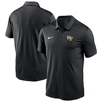 Polo Nike Performance Victory Solid pour homme, noir, Wake Forest Demon Deacons