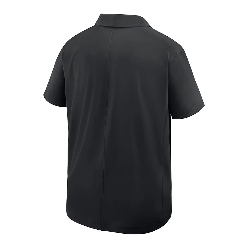 Men's Nike Black Wake Forest Demon Deacons Woven Polo