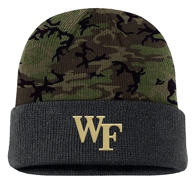 Men's Nike Camo Wake Forest Demon Deacons Military Appreciation Cuffed Knit Hat