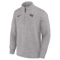 Men's Nike Gray Wake Forest Demon Deacons Coaches Dri-FIT Half-Zip Pullover