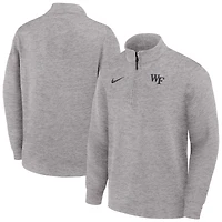 Men's Nike Gray Wake Forest Demon Deacons Coaches Dri-FIT Half-Zip Pullover
