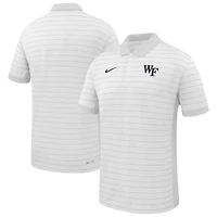 Men's Nike White Wake Forest Demon Deacons 2025 Early Season Coaches Sideline Victory Stripe Performance Polo