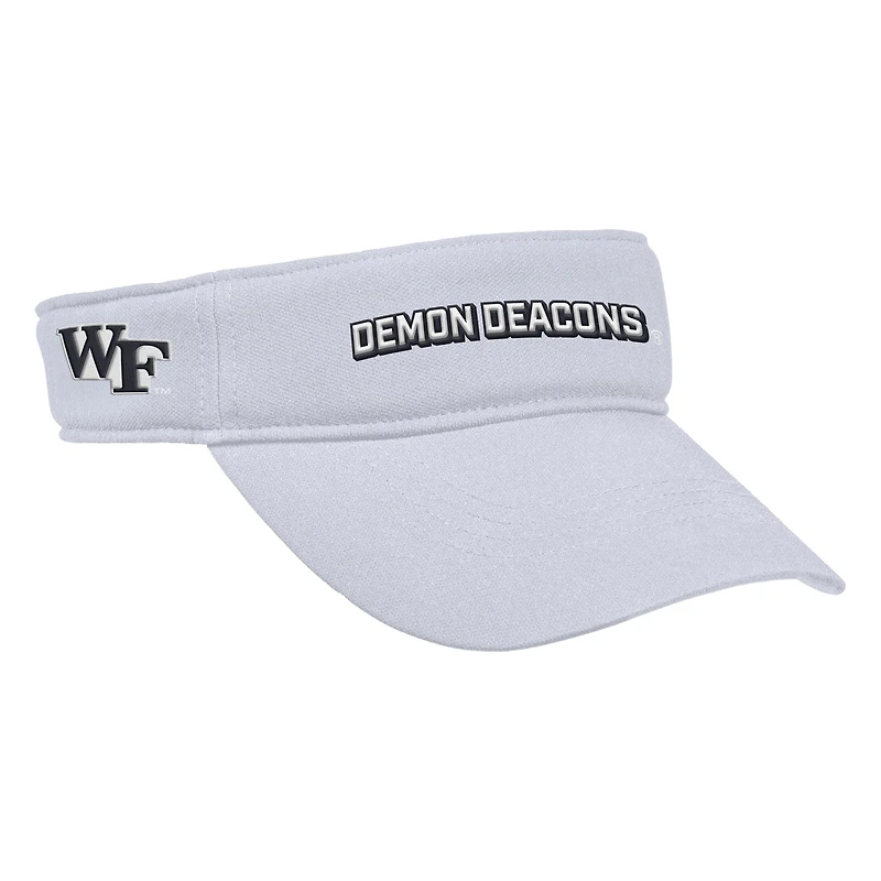 Visière ajustable Nike blanche Wake Forest Demon Deacons 2025 On-Field Ace Performance pour homme