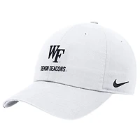 Men's Nike White Wake Forest Demon Deacons 2025 On-Field Club Adjustable Hat