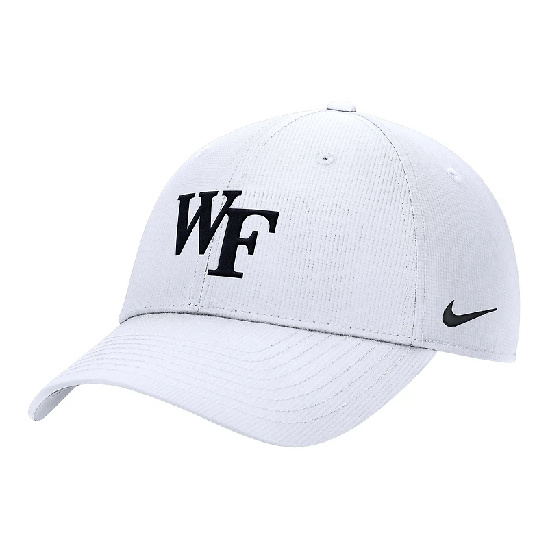 Casquette ajustable Nike blanche Wake Forest Demon Deacons 2025 On-Field Club Performance pour homme