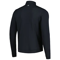 Men's Peter Millar Black Wake Forest Demon Deacons Perth Performance Quarter-Zip Top