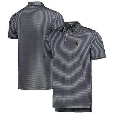 Peter Millar Gris Wake Forest Demon Deacons Crafty Performance Jersey Polo Homme