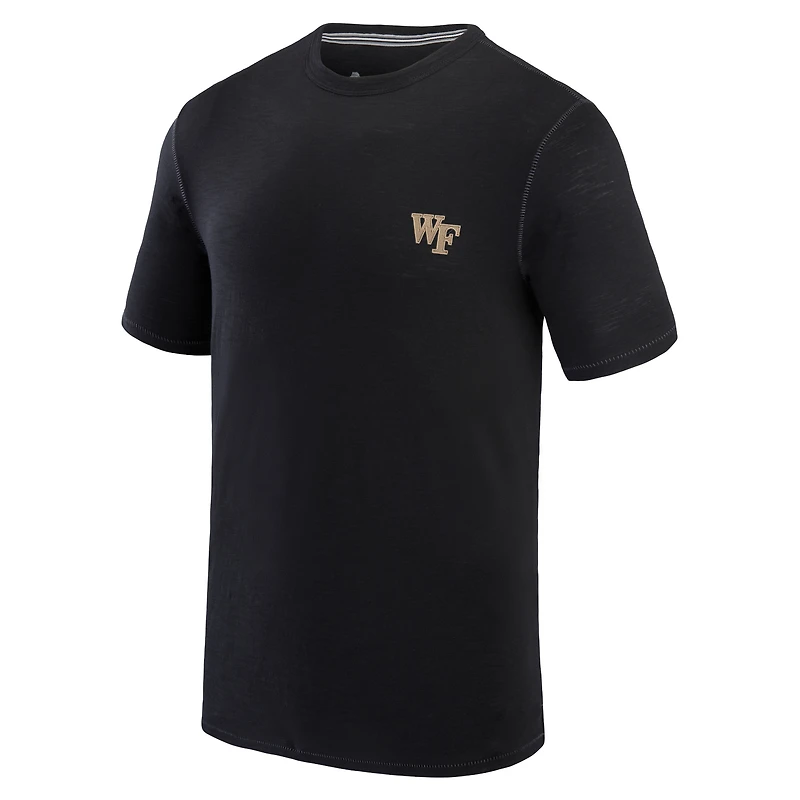 Men's Tommy Bahama Black Wake Forest Demon Deacons Sport Bali Beach T-Shirt