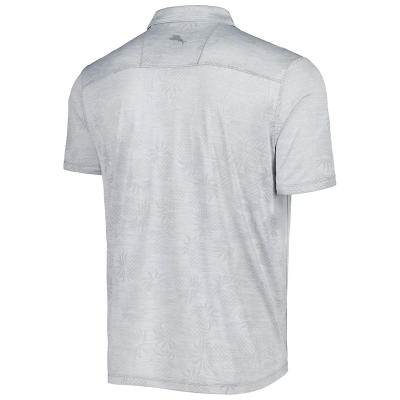 Men's Tommy Bahama Gray Wake Forest Demon Deacons Pineapple Palm Coast IslandZone Polo