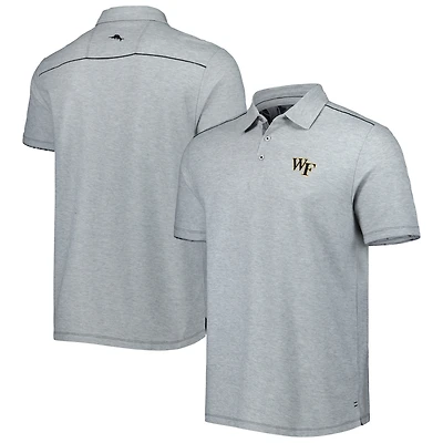 Tommy Bahama Grey Wake Forest Demon Deacons Sport Tailgater IslandZone Polo pour homme