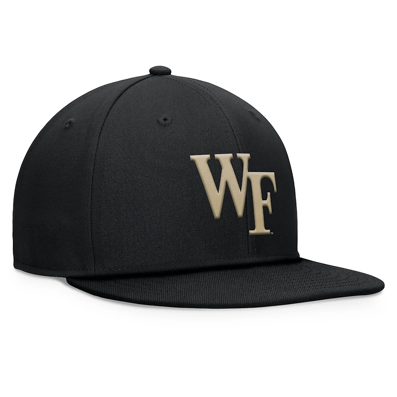 Casquette Snapback fondamentale Top of the World Black Wake Forest Demon Deacons pour hommes