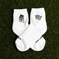 Chaussettes unisexes Del Campo White Wake Forest Demon Deacons mi-longues