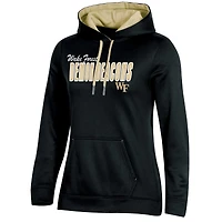 Women's Champion Black Wake Forest Demon Deacons Team Pullover Hoodie