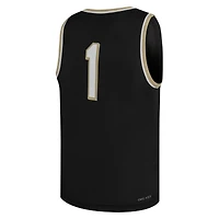Youth Nike #1 Black Wake Forest Demon Deacons Replica Basketball Jersey