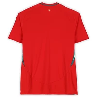 Maillot réplique adidas rouge 2024 autographié par Gareth Bale, équipe nationale du Pays de Galles - Signature sur le devant