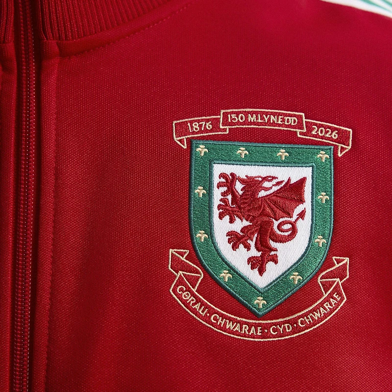 Men's adidas  Red Wales National Team 150th Anniversary Full-Zip Track Top