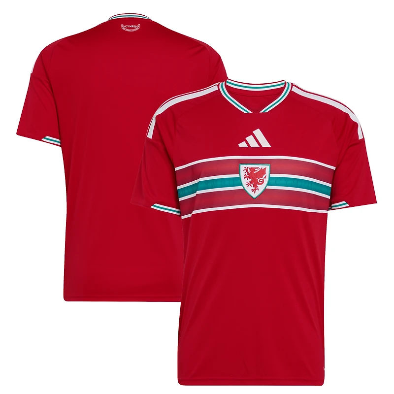 Men's adidas  Red Wales National Team 2026 Home Replica Jersey