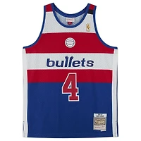 Chris Webber Blue Washington Bullets Autographed Mitchell & Ness 1996-97 Replica Jersey