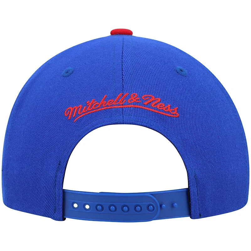 Casquette pour homme Mitchell & Ness Blue/Red Washington Bullets Hardwood Classics Team Two-Tone 2.0 Snapback