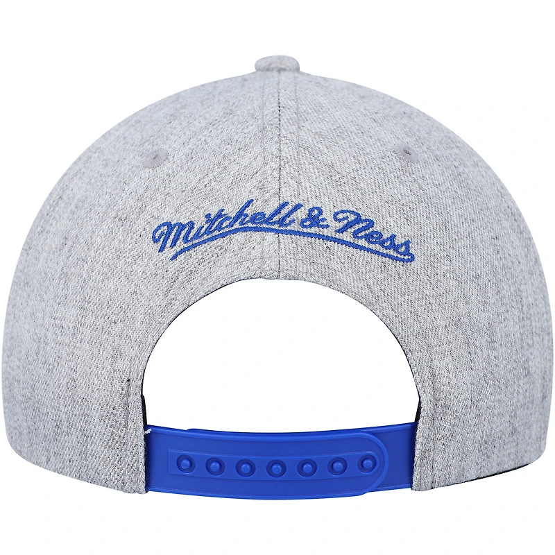 Mitchell & Ness Heather Grey Washington Bullets Hardwood Classics 2.0 Snapback Casquette pour homme