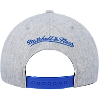 Mitchell & Ness Heather Grey Washington Bullets Hardwood Classics 2.0 Snapback Casquette pour homme