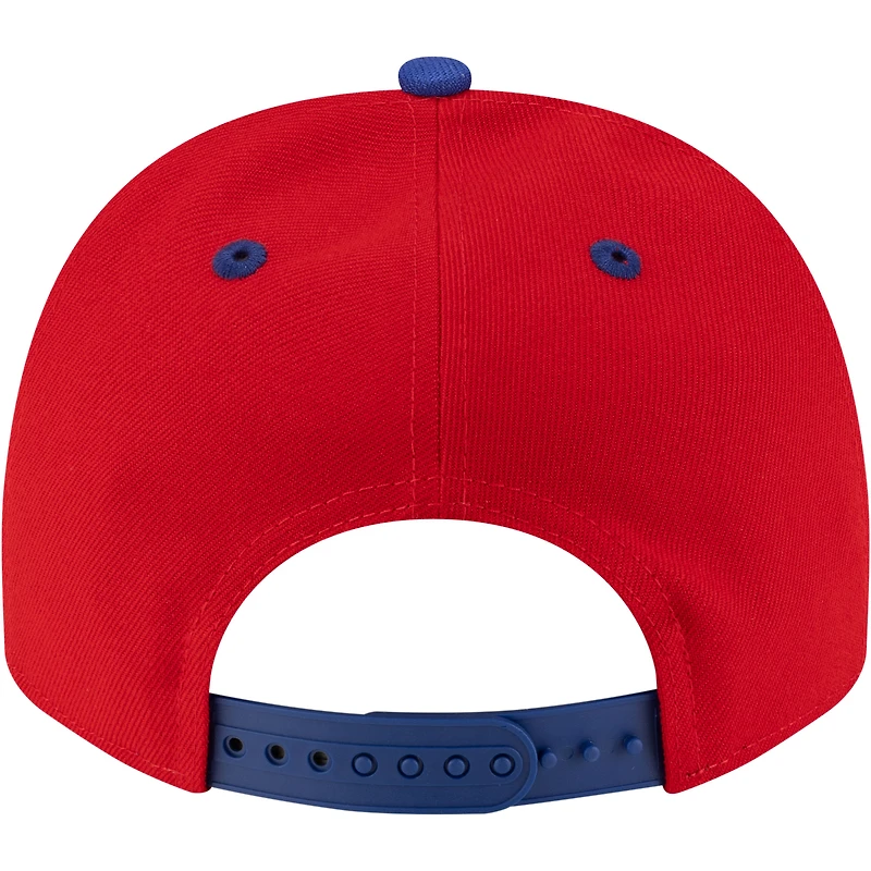 Men's New Era  Red/Blue Washington Bullets 80s Throwback A-Frame 9FIFTY Snapback Hat