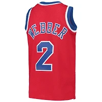 Youth Mitchell & Ness Chris Webber Red Washington Bullets 1994/95 Hardwood Classics Swingman Jersey