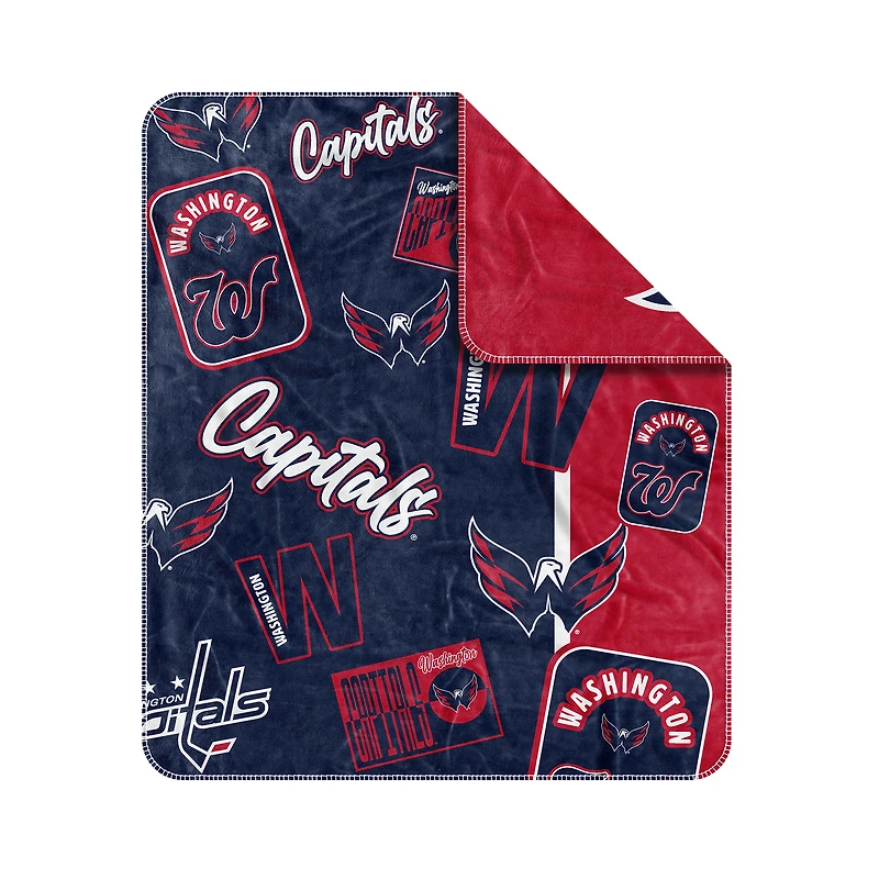 Couverture tissée Dream Weave 50" x 60" des Capitals de Washington