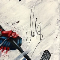 Toile originale autographiée de 30" x 40" d'Alex Ovechkin, Washington Capitals - Art par Eric Sevigny - #1 de l'édition limitée 1