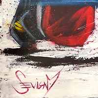 Toile originale autographiée de 30" x 40" d'Alex Ovechkin, Washington Capitals - Art par Eric Sevigny - #1 de l'édition limitée 1
