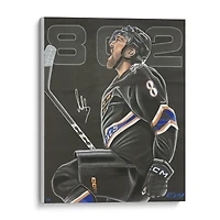 Impression giclée sur toile étirée autographiée par Alex Ovechkin des Capitals de Washington, 32" x 36" - Art de Bill Lopa - Édition limitée à 8 exemplaires