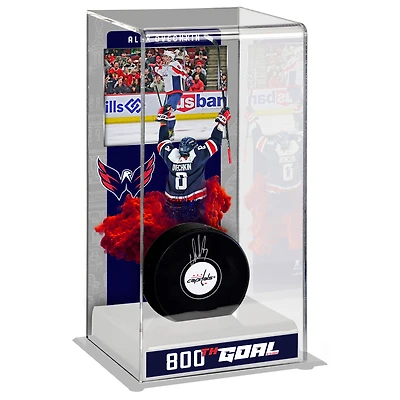 Vitrine de luxe pour rondelles de hockey Alexander Ovechkin 800e but des Capitals de Washington