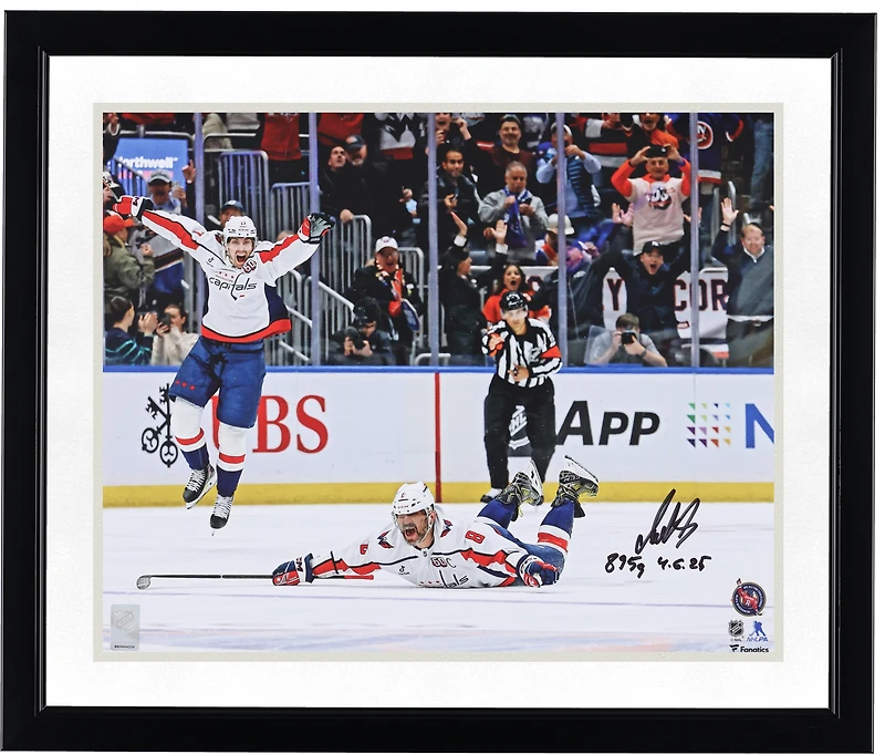 Alexander Ovechkin Washington Capitals Autographed 16" x 20" 895th Goal Celebration Photograph with "895G 4-6-25" Inscription