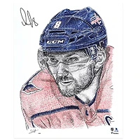 V106832 Photo autographiée d'Alex Ovechkin, Capitals de Washington, 16" x 20" - Art par Jayce Hall - Édition limitée à 50 exemplaires Alexander Ovechkin AUT 16x20 PHOTO 45761 AUTPHO ARHK160073 #3