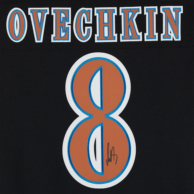 Alexander Ovechkin Washington Capitals Autographed 2005-06 Black Mitchell & Ness Replica Jersey