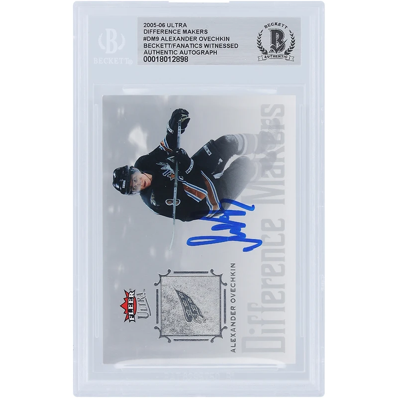 V106832 Casquettes Alexander Ovechkin Washington Capitals Autographiée 2005-06 Fleer Ultra Difference Makers #DM9 Beckett Fanatics Witnessed Carte recrue authentifiée Alexander Ovechkin AUT FEE TRADING CARDS 45831 AUTTRC CA01HK4989 #3