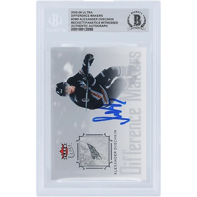 V106832 Casquettes Alexander Ovechkin Washington Capitals Autographiée 2005-06 Fleer Ultra Difference Makers #DM9 Beckett Fanatics Witnessed Carte recrue authentifiée Alexander Ovechkin AUT FEE TRADING CARDS 45831 AUTTRC CA01HK4989 #3