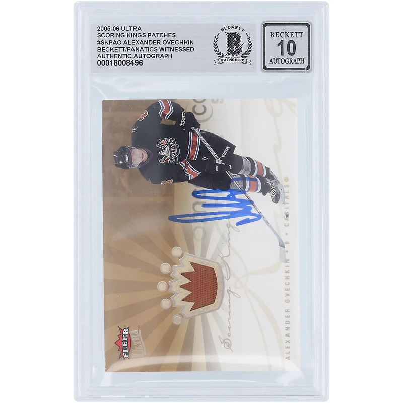 V106832 Casquettes Alexander Ovechkin Washington Capitals Autographiée 2005-06 Fleer Ultra Scoring King Orange Relic #SKP-AO #41/50 Beckett Fanatics Witnessed Authenticated 10 Rookie Card Alexander Ovechkin AUT FEE TRADING CARDS 45831 AUTTRC CA01HK4987 #1