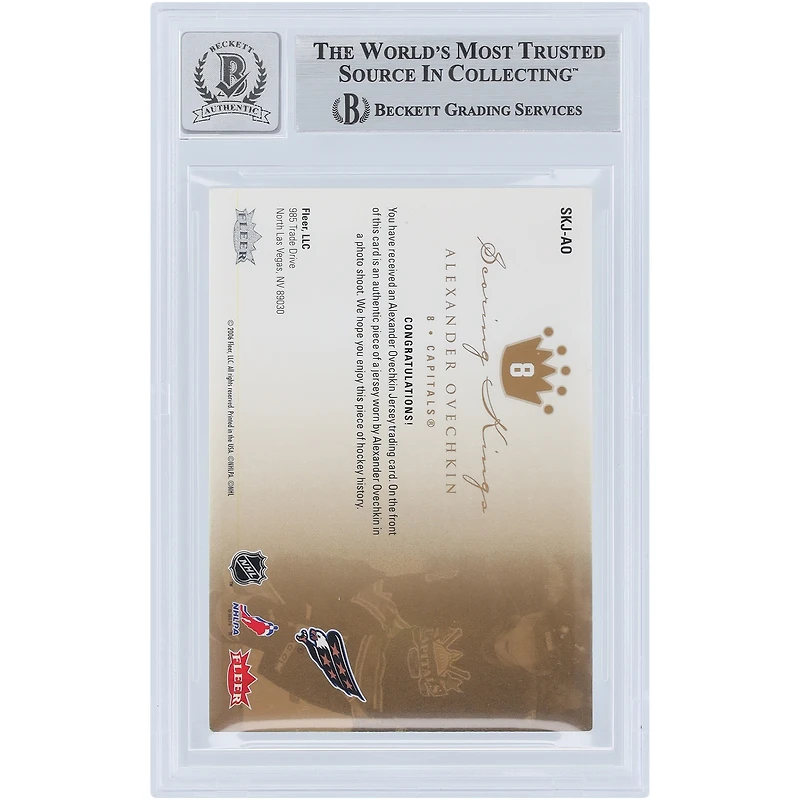 V106832 Casquettes Alexander Ovechkin Washington Capitals Autographié 2005-06 Fleer Ultra Scoring Kings Jersey Relic #SKJ-AO Beckett Fanatics Witnessed Authenticated 10 Rookie Card Alexander Ovechkin AUT FEE TRADING CARDS 45831 AUTTRC CA01HK4991 #5