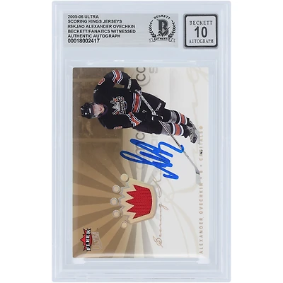 V106832 Casquettes Alexander Ovechkin Washington Capitals Autographié 2005-06 Fleer Ultra Scoring Kings Jersey Relic #SKJ-AO Beckett Fanatics Witnessed Authenticated 10 Rookie Card Alexander Ovechkin AUT FEE TRADING CARDS 45831 AUTTRC CA01HK4991 #5