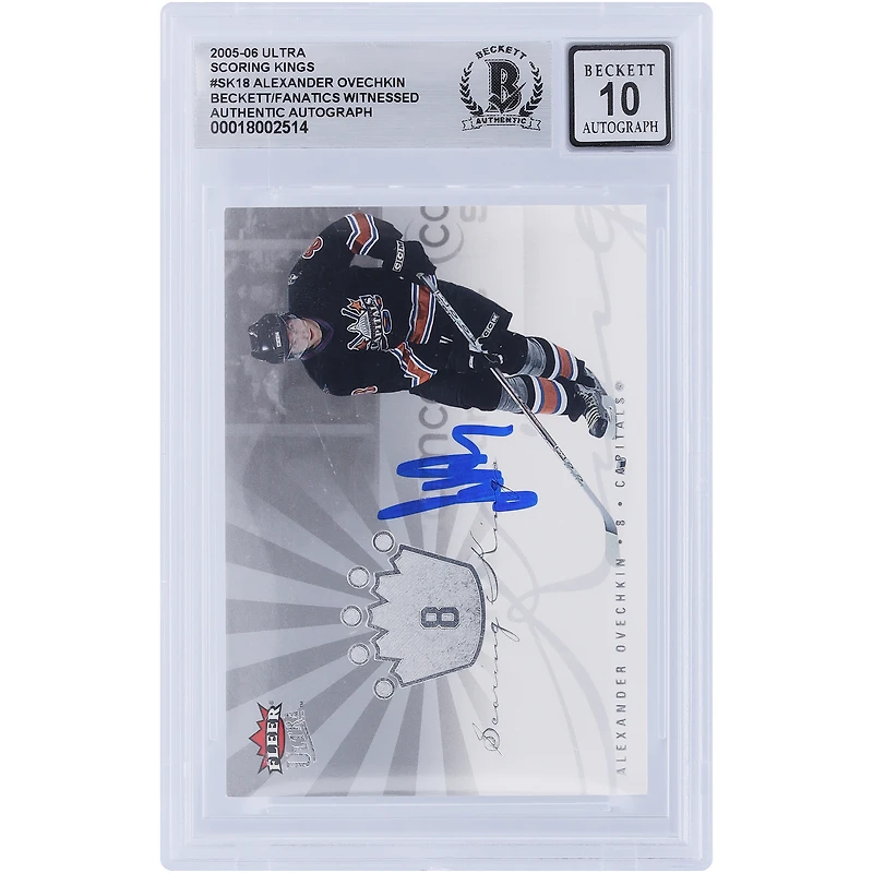 V106832 Casquettes Alexander Ovechkin Washington Capitals Autographié 2005-06 Fleer Ultra Scoring Kings #SK18 Beckett Fanatics Witnessed Authenticated 10 Rookie Card Alexander Ovechkin AUT FEE TRADING CARDS 45831 AUTTRC CA01HK5123 #13