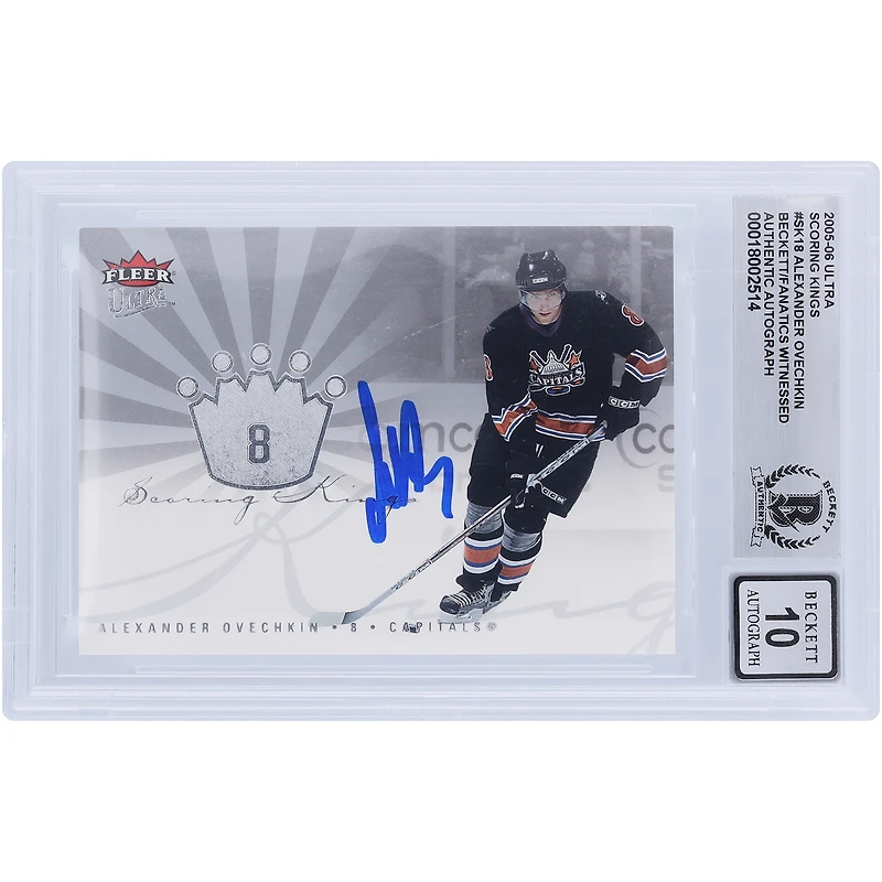 V106832 Casquettes Alexander Ovechkin Washington Capitals Autographié 2005-06 Fleer Ultra Scoring Kings #SK18 Beckett Fanatics Witnessed Authenticated 10 Rookie Card Alexander Ovechkin AUT FEE TRADING CARDS 45831 AUTTRC CA01HK5123 #13
