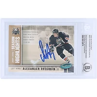 V106832 Casquettes Alexander Ovechkin Washington Capitals Autographiée 2005-06 Upper Deck Parkhurst Faits saillants de la saison #600 Beckett Fanatics Witnessed Carte recrue authentifiée Alexander Ovechkin AUT UPD CARTES À COLLECTIONNER 45831 AUTTRC CA01HK5001 #26