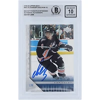 Carte de recrue autographiée 2005-06 Upper Deck Series 2 Young Guns #443 Beckett Fanatics Witnessed Authenticated 10 Rookie Card d'Alexander Ovechkin des Capitals de Washington