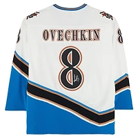 Maillot réplique autographié Mitchell & Ness blanc 2005-06 des Capitals de Washington par Alexander Ovechkin