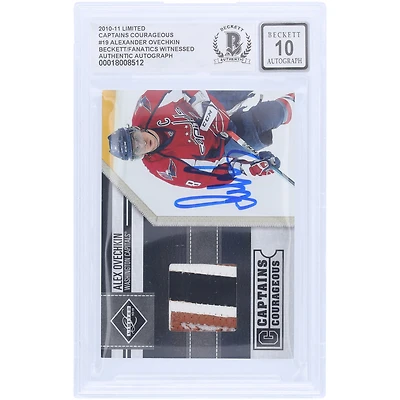 Alexander Ovechkin Washington Capitals Autographed 2010-11 Panini Limited Tri-Color Relic #19 #4/5 Beckett Fanatics Witnessed Authenticated 10 Card