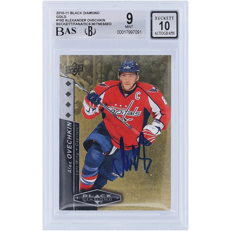 V106832 Casquettes Alexander Ovechkin Washington Capitals Autographiée 11 Upper Deck Black Diamond Gold #192 #10/10 Beckett Fanatics Witnessed Authentifié 9/10 Carte Alexander Ovechkin AUT UPD CARTES À COLLECTIONNER 45831 AUTTRC CA01HK5017 #38