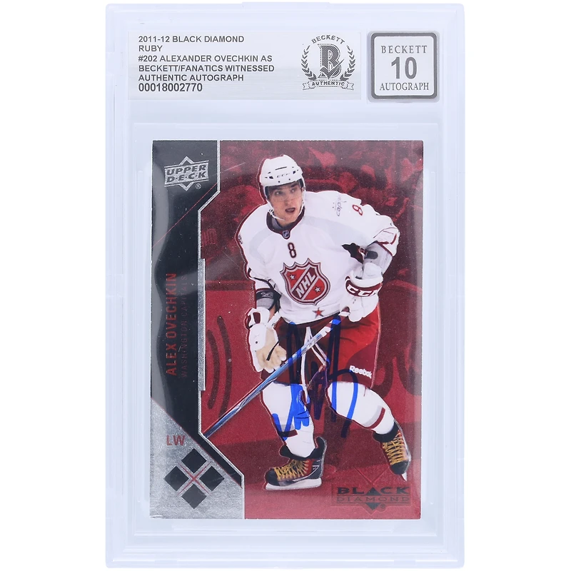V106832 Casquettes Alexander Ovechkin Washington Capitals Autographiées 2011-12 Upper Deck Black Diamond Ruby #202 #/100 Beckett Fanatics Witnessed Authentifié 10 Cartes Alexander Ovechkin AUT UPD CARTES À COLLECTIONNER 45831 AUTTRC CA01HK5020 #40