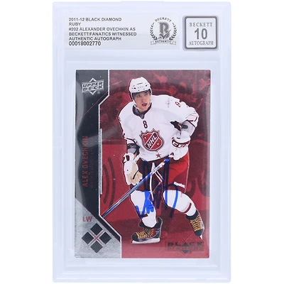 V106832 Casquettes Alexander Ovechkin Washington Capitals Autographiées 2011-12 Upper Deck Black Diamond Ruby #202 #/100 Beckett Fanatics Witnessed Authentifié 10 Cartes Alexander Ovechkin AUT UPD CARTES À COLLECTIONNER 45831 AUTTRC CA01HK5020 #40
